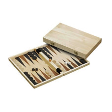 Wooden backgammon set M in Cassette design Paros (1111)