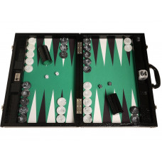 Backgammon Board XL Wycliffe Brothers in Black-green