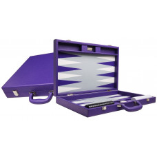 Silverman & Co Premium L Backgammon set in Purple