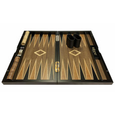 Eastern N2 Luxury Wooden Backgammon Set Leather Pieces Tournament Board Game New 