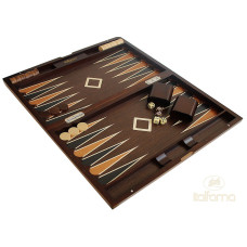 Backgammon komplett set i valnöt Tengri L