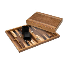 Backgammon travel magnetic in wood Makra S 