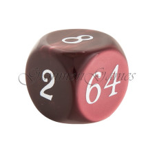 Doubling cube Pearl in Red 30 mm (0110)