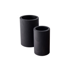 Round Backgammon Dice cups of Wood Black 2 Sizes