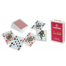 Playing Cards COPAG plastic in red