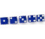 Casino Precision Dice Serial Numbered Set of 5 in Blue